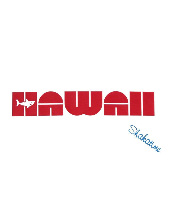 Men Tank Top Tee Hawaii Shark Border