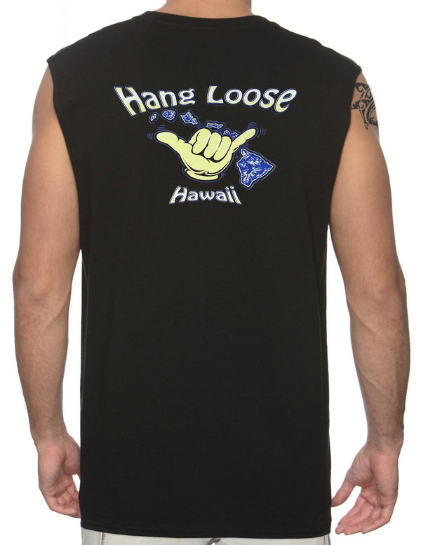 Island Hang Loose Muscle Tee Black