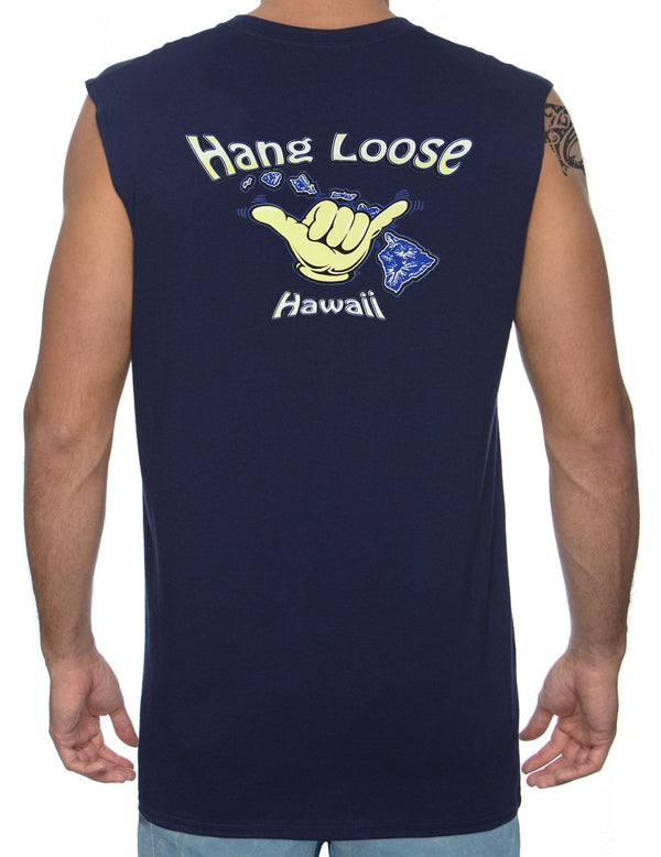 Island Hang Loose Muscle Tee Navy