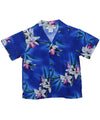 Midnight Orchid Boy's Shirt Blue