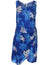 Midnight Orchid Short Sarong Dress Blue