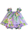 Mila Flower Baby Clothes 2 Piece Capri Set Purple