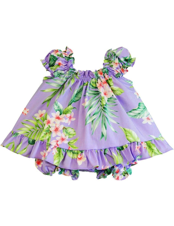 Mila Flower Baby Clothes 2 Piece Capri Set Purple
