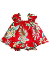 Mila Flower Baby Clothes 2 Piece Capri Set Red