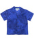 Monstera Boys Aloha Shirt Blue Two Palms