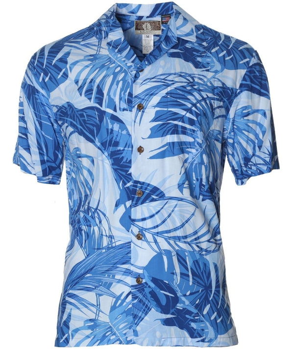 Monstera Paradise Shirt Blue