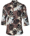 3/4 Sleeves Shirt Monstera Brown