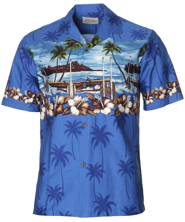 Moonlight Canoe Shirt Blue