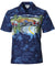 Motorcycles Saloon Hawaiian Shirt Navy