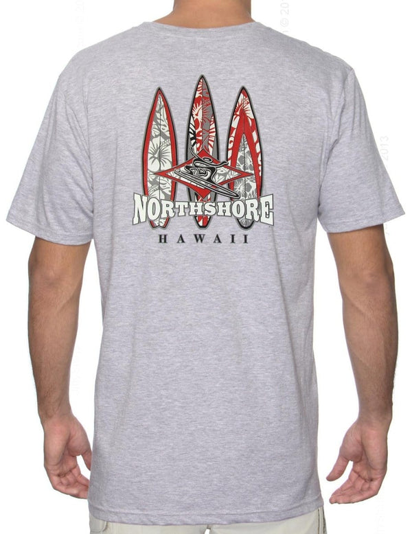 North Shore Hawaii Island T-Shirt Ash