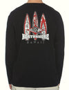 North Shore Hawaii Long Sleeves Sweatshirt Tee Black
