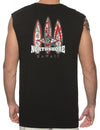 Muscle Tee North Shore Hawaii Surfing Black