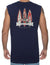 Muscle Tee North Shore Hawaii Surfing Navy