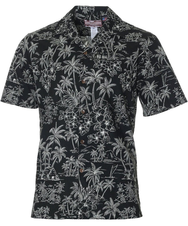 Oasis Path Hawaiian Shirt Black