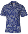Oasis Path Hawaiian Shirt Navy