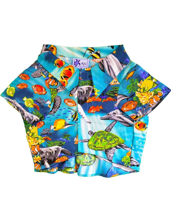 Oceans of Hawaii Dog Shirt Turquoise