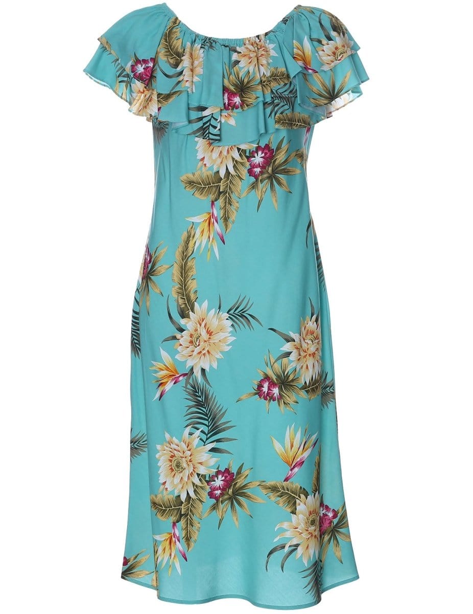 Beach Party Hawaiian Night Dress Blue Hawaii Dress Womens Costume Beach Party Hawaiian Night Dress Blue Hawaii Dress Womens Costume