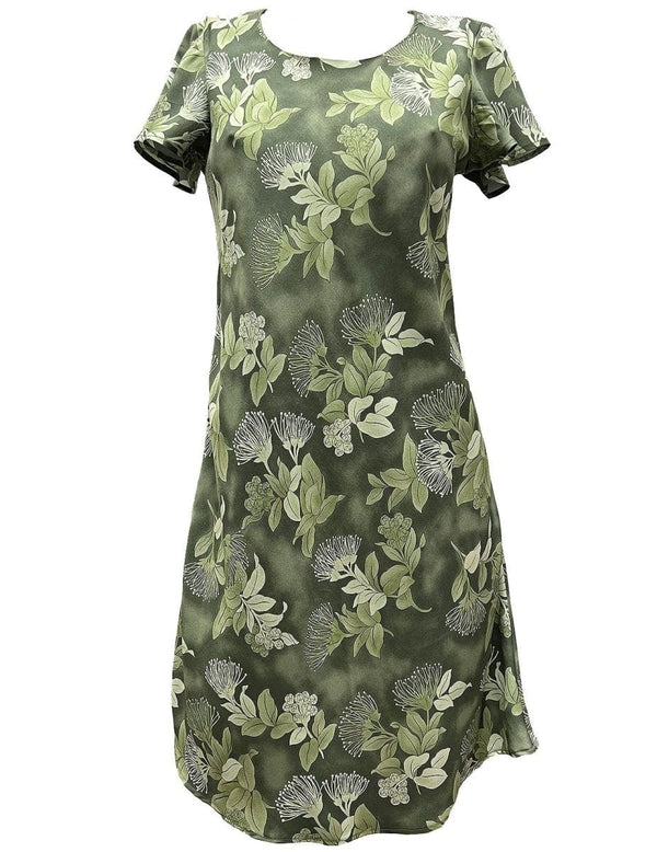 Ohia Cap Sleeves Dress Sage
