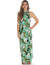 Orchids Creation Full Size Large Sarong Cover-up Green