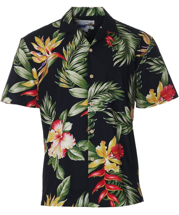 Orchids Paradise Shirt Black