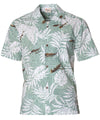 Outrigger Tribal Aloha Shirt Poly Cotton Sage