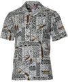 Pacific Outrigger Shirt Tribal Charcoal