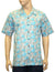 Pacific Sea Life Aloha Cotton Shirt Light Blue 2XL