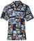 Pacific Warplanes Tropical Aloha Shirt Navy RJC