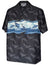 Pacific Whale Tail Hawaiian Shirt Black