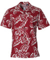 Pahoa Aloha Shirt Burgundy
