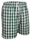 Green Palaka Shorts Hawaii Heritage Design Green