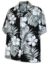 Hawaiian Shirt Palekaiko Black