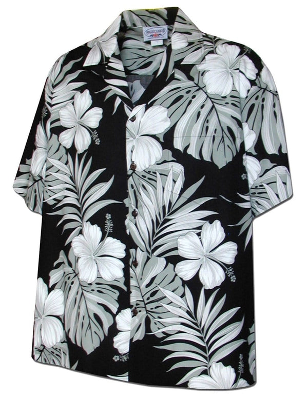 Hawaiian Shirt Palekaiko Black