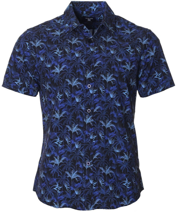 Palm Plantation Aloha Shirt Black