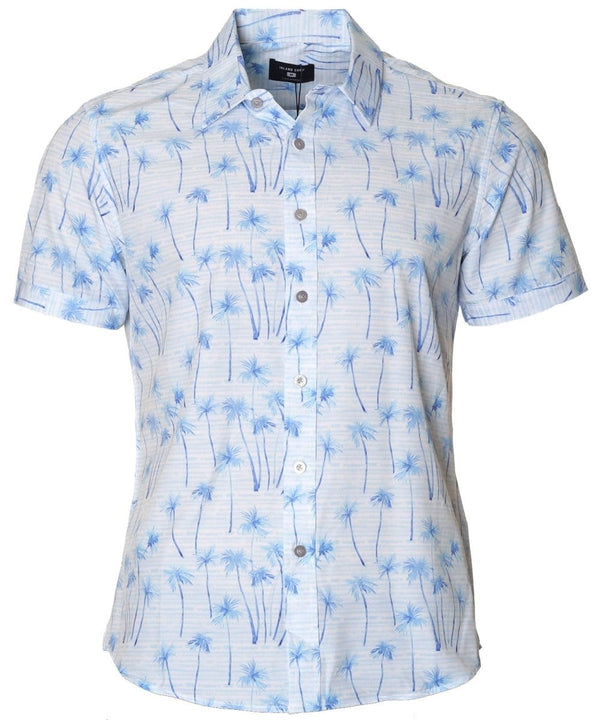 Palm Shore Tropical Shirt White