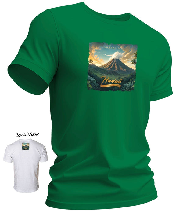 Kilauea Style Men's Aloha Short Sleeve Tee Green