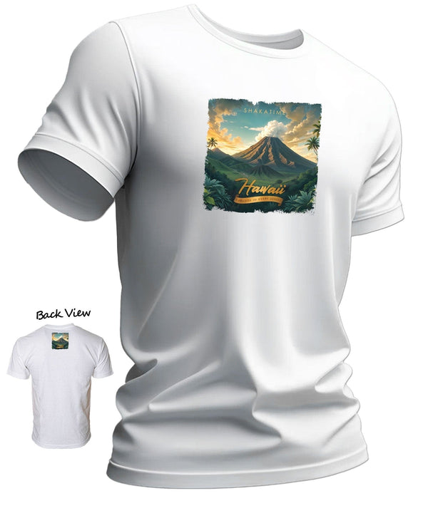 Kilauea Style Men's Aloha Short Sleeve Tee White