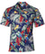 Parrots Republic Aloha Shirt Navy