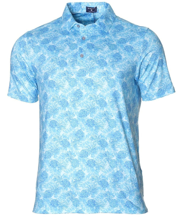 Pineapple Garden Men's Golf Polo Shirt Aqua