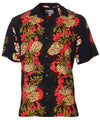 Pineapple Panel Hawaiian Shirt Black