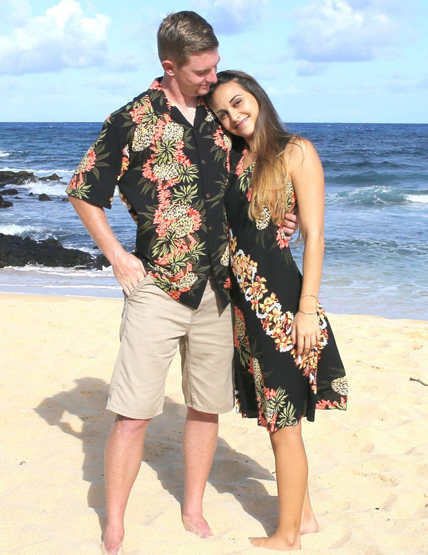 Pineapple Panel Tank Short Rayon Dress