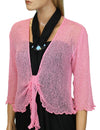 Pink Bolero Mesh Cardigan Pink Fits XS to XL (2-16)