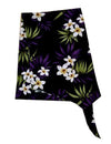 Plumeria Rain Full Size Large Sarong Cover-up Black
