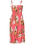 Plumeria Rain Short Dress Coral