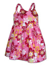 Plumerias Flower Girl Bungee Sundress Pink