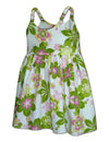 Plumerias Flower Girl Bungee Sundress White