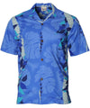 Poly Cotton Hawaiian Shirt Ilima Blue