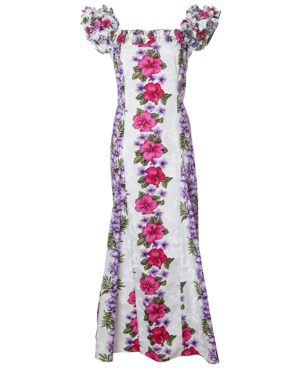 Long Ruffled Muumuu Hawaiian Dress Big Island