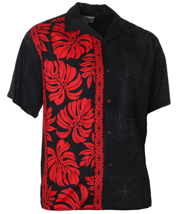 Prince Kuhio Premium Aloha Shirt Side Band Red