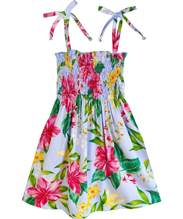 Pua Aloha Girls Dress Light Blue